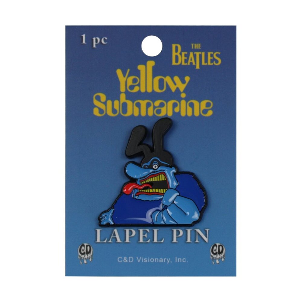 Beatles Yellow Submarine Blue Meanie Enamel Pin, 60s Rock Music Band Apparel NWT